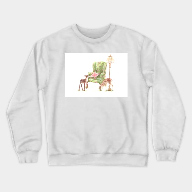 Vintage deer decor Crewneck Sweatshirt by HannahFarr